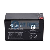 12v7ah Sealed Lead Acid Battery, Maintenance Free, for UPS &amp;amp; Solar Power System Applications