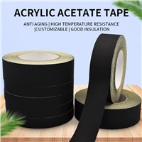 Acetate Tape Black Flame Retardant Insulation Tape LCD Screen Cable Tape Can Be Torn Acetate Tape Support Mailbox Contac