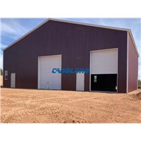 Prefabricated Steel Structure Warehouse Building for Garage Hangar Granary Shop