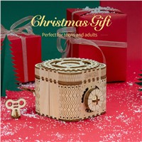 Christmas Gift DIY Handmade Wood Crafts 3D Puzzle Kit Jigsaw Puzzles Educational Kids Toys