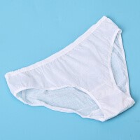 4-Pack Disposable Women's Washed Cotton Panties Breathable &amp;amp; Lightweight Sterilizer Suitable for Sauna(60 Bag)