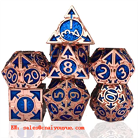 Factory Wholesale Metal Dice New Product DND Game Rpg Game Dice Set of 7