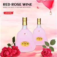 Red Rose Wine 700ml 18%Vol, Carefully Prepared Rose Wine, Pure Natural Flower Wine