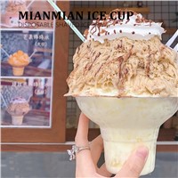 Net Red Disposable Ice Cream Cup Thai Thickened Mian Mian Cup Packaging Bowl
