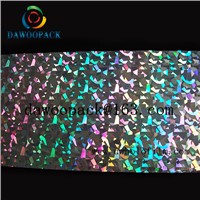 Silver Metalized Seamless PVC Holographic Film