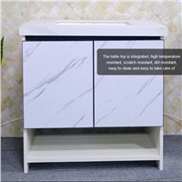 Customizable Bathroom Cabinet Floor Cabinet Main Cabinet Aluminum Alloy Balcony Cabinet Marble Floor Combination Cabinet