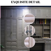 Customizable Overall Cabinet Aluminum Alloy Cabinet Door Wardrobe Combination Cabinet Integrated All-Aluminum Wardrobe d