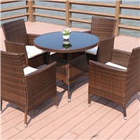 Outdoor Rattan Chair Suitable for Courtyard Hotel Coffee Balcony 7-Piece Set