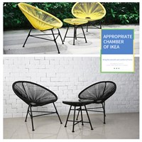 Outdoor Single Rattan Chair Outdoor Balcony Leisure Chair (Remark Color)