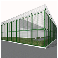 Internal &amp;amp; External Monitoring Wall Isolation Net 4 Meters High White Welded Mesh Steel Mesh Wall Installation