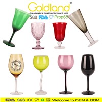Hand Made Colored Glass Custom Colored Wine Glasses Colorful Drinking Glasses