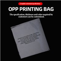 OPP Self-Adhesive Bag Transparent Trumpet Self-Adhesive Bag Self-Adhesive Packaging 100 Bags Can Be Customized