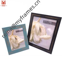 Factory Price Leaf Splicing Embossing Design Photo Frame Square & Stand Plastic Photo Frame Home Decoration