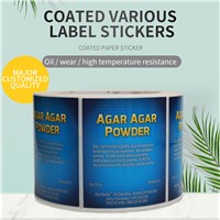 Self-Adhesive Customized Copper Plate Food Label LOGO Label Support Customized Advertising 2000 Sales