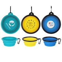 Retractable Silicone Pet Bowel, Vivid Colors Available, Small Moq of 1K with Customized Branding &amp;amp; Packing Service