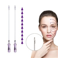 High Quality Beauty Line Face Lift 18g 100mm Fish Bone Press Cog Thread Pdo with W Needle