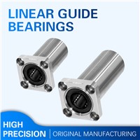 Linear Guide Bearings / Linear Bearings / Double Cut Edge Oval Flange