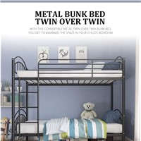 Metal Bunk Bed Twin over Twin Bedstead