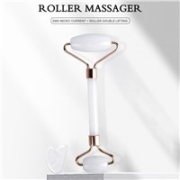 Anti Aging Natural Welded Massage Facial Face Gua Sha & Jade Roller for Face