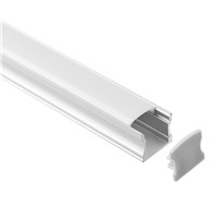 Linear Light Alu Surface Mounted LED Profile 17*14mm Anodized 6063 T5