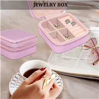 European & American Style Portable Jewelry Box Clamshell Simple Earrings Earrings Ring Storage Cosmetics Accessories s
