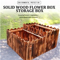 Solid Wood Flower Box Storage Box