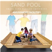 Kindergarten Outdoor Solid Wood Children's Sandbox Courtyard Home Dredging Pit Fence Large Sand Table Play Sand Equipmen