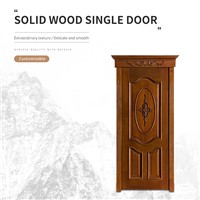 Deluxe Carved Reverse Button Line Single Door HD-003