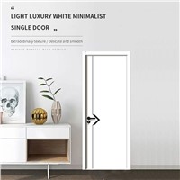 Light Luxury White Simple Single Door HD-009