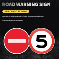 Road Warning Sign, Aluminum Plate + Reflective Film (Support Customization)