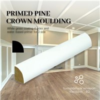 White Gesso Coating 4 Sides &amp;amp; Water-Based Primer for 3 Side FJ Radiata Pine Quarter Round Moulding