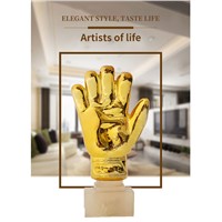 Gold-Plated Gold Glove Trophy Decoration