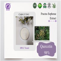 Quercetin 98% CAS 117-39-5 Fructuss Sophorae Extract Cosmetic Whitening Ingredients