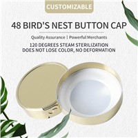 48 Bird's Nest Button Covers Steam Sterilized at 120 Degrees without Fading or Deformation, Support Customization