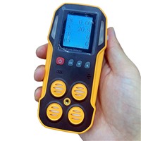 Affordable Handheld Air Sampling Pump 1500mA Li Battery Portable CH4 O2 CO H2S Multi Gas Detector Analyzer