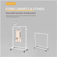 Double Sided Low Stand/1 Set of Exhibition Stand Equipped with 4 Universal Wheels (or+2 Sample Hangers)