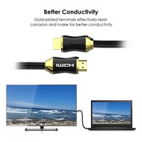 Nylon HDMI Cable for HDTV Projector Ps4 TV Box 120hz 8k 2.0 2.1 HDMI Cable