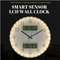 LCD Wall Clock Smart Sensor LCD Wall Clock
