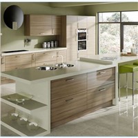 Customized Kitchen Cabinet High Gross Shaker Solid Wood Kitchen Cabinet