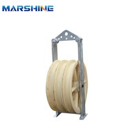 3 Way Pulley Blocks Roller for 2 Conductor Stringing In Hv Powerlines Stringing