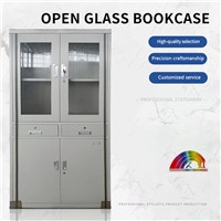 Jiuhong Open Glass Bookcase, Order Contact Customer Service