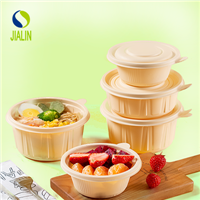 Microwave Meal Prep Togo Food Delivery Biodegradable Take away Plastic Bowls with Lid Disposable
