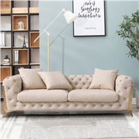 Chesterfield Sofa Seats Are Filled with Plant Fibres for Comfort, Strength &amp;amp; Support