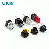 Momentary Tact Switch Red Illuminated with LED Push Button Cap