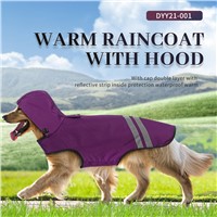Deardogs Hooded Warm Raincoat Waterproof Nylon