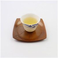 Hand-Made Cup Holder Square Pure Copper Cup Cushion Purple Copper Thickened Heat Insulation Cup Holder Bodhi Leaf Tea Se