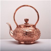 the Exquisite Copper Pot Is Totally Carved by Hand Handmade Teapot