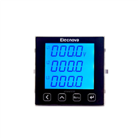 Sfere720b 96*96mm Digital Bidirectional Panel 3 Phase AC Energy Meter LCD Display Energy Quality Analyzer Digital Power