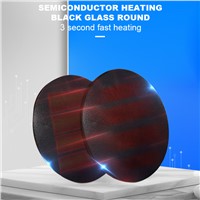 24V Black Microcrystalline Semiconductor Heating Glass Wafer. Customization Can Be Contacted by Email.