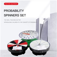 Probability Spinners Set of 3 Game Spinner Write on/Wipe off Surface for Multiple Uses